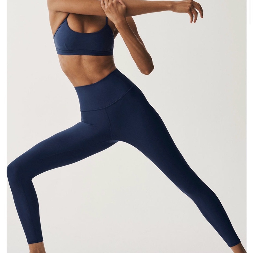 ALO Yoga Navy High-Waisted Leggings